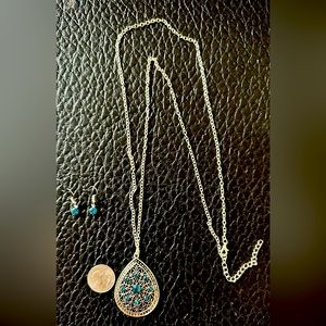 Necklace (Long chain) And Earring Set
